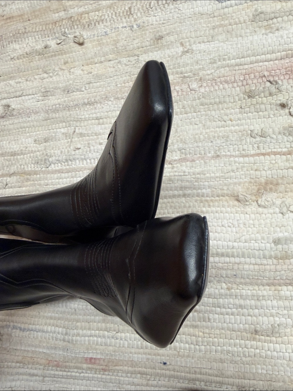 $1,280 Khaite Dallas Leather Black Boots EU 41 US 11-11.5 - Picture 4 of 11